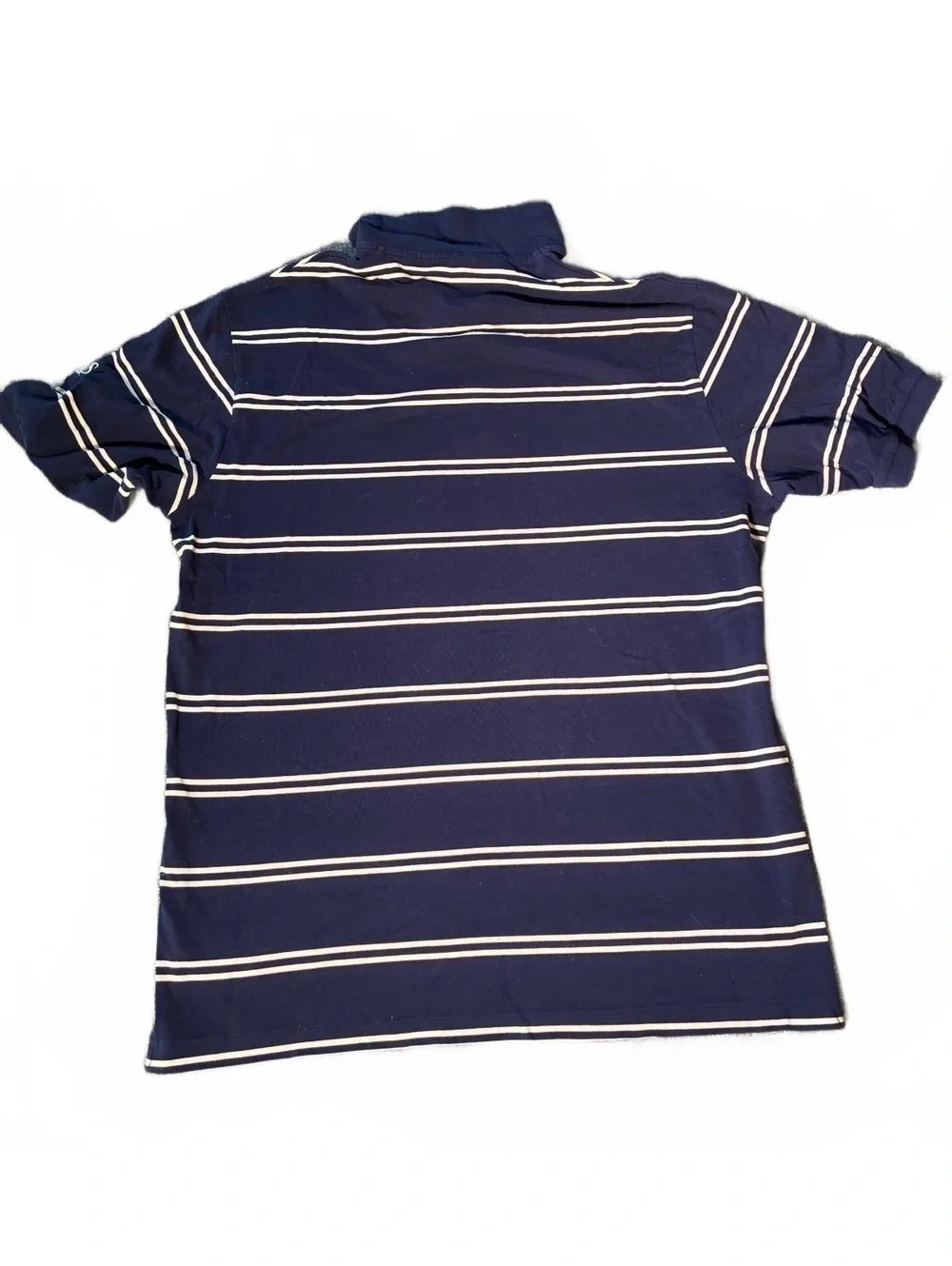 Ibis Country Club Florida Polo Golf Striped Shirt Small Pony Size Large HTF